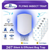 Bug Parking flying insect trap front view for discreet indoor protection.