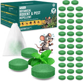 BUGAZOOM natural moth balls in a 42-pack display for rodent deterrence in homes.