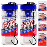 BugBane outdoor fly trap hanging setup keeps flies away from patio