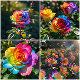 BuggyBeds Rainbow Rose Seeds pack for vibrant multi-tone blooms in borders.