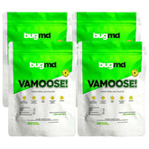 BugMD Vamoose! pouches closeup with plant-powered formula to deter mice and rats.