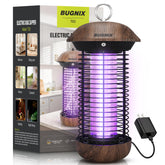 BUGNIX bug zapper indoors-outdoors glows with 4200V grid for quick insect control.