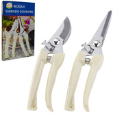 BUGUI garden shears set with bypass pruner for precise cuts.