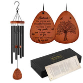 Buioata memorial wind chimes 25-inch hanging outdoors for remembrance.