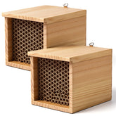 Burbell Mason Bee House — assembled wooden shelter ready to invite mason bees for natural pollination