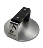 Burger Iron Sasquash welded-frame press built for high-volume patty smashing.