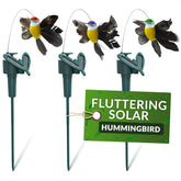 BURIUS fluttering hummingbird stake in the garden adds motion and charm.