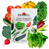 Burpee Heirloom Seeds Collection pack showing 18 varieties for home gardens.
