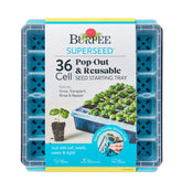 Burpee SuperSeed tray with 36 cells enables easy indoor seed starting for vegetables