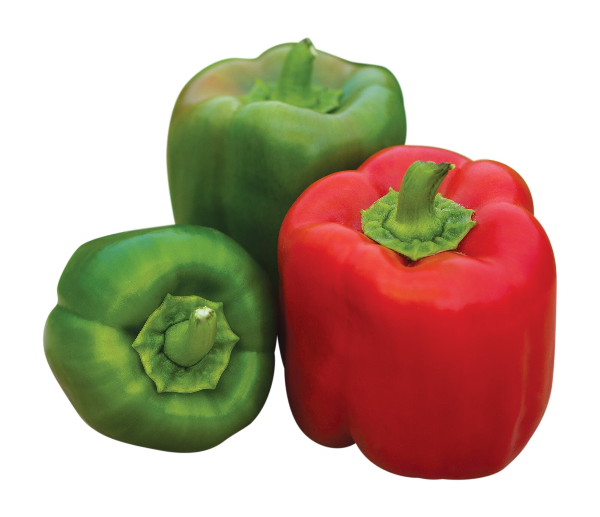 Burpee Sweet Candy Apple pepper seeds pack shows bright red 5-inch fruits ready for home harvest