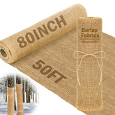 Buryeah burlap roll 80x50 used as garden weed barrier for soil protection.