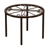Bussdis brown round plant stand indoor decorative display.