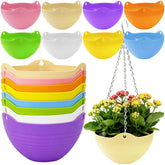 Bvrbaory multicolor hanging planter yellow, perfect for bright balcony gardens and sunlit corners.