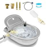 Bwhrmt automatic water dispenser for dogs with float valve maintains fresh hydration.