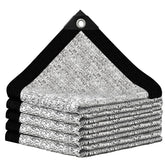 BXAEYIPOR aluminum shade cloth 10x10 in silver provides cooling outdoor shade.