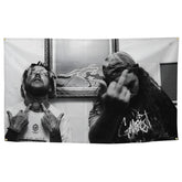 BYADKOA Suicide Music Theme Boys Flag 3x5 ft with vivid print for dorm walls.