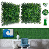 Bybeton boxwood wall panel 10x10 creates a dense private backdrop for photos.