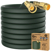 BYDA 10FT hose neatly coiled for compact storage and easy transport