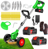 Byerba cordless weed wacker motor 850W offers efficient lawn edging.