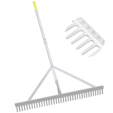 Byhagern landscape rake with 36-inch head for fast lawn leveling