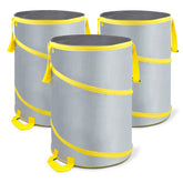Byhagern 30-gallon collapsible trash can with pop-up design for camping and yard cleanup