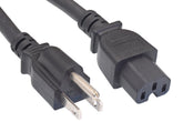 Cablelera power cord with NEMA 5-15P and C15 connectors for versatile server use