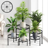 CADANI five-pack plant stands enable versatile indoor-outdoor display