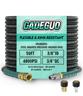 CADEGUO 50ft high pressure hose with 360 swivel for tangle free washing