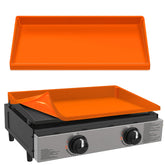 Cadyaw 22 inch griddle mat with full wrap lip protects top and edges