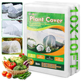 Cahomo white plant covers 10x10 ft over vegetables guarding against frost and cold winds.
