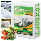 Cahomo white plant cover roll shielding outdoor plants from frost