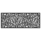 Calloway Mills Lilac Vine Rubber Doormat with 22x48 coverage greets guests.