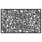 Calloway Mills Lilac Vine rubber doormat on a doorstep, durable and all-season.
