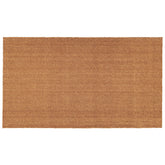 Calloway Mills natural coir doormat front view shows dense fibers for dirt scraping