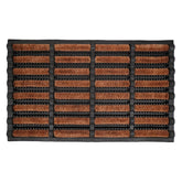 Calloway Mills snow and mud scraper doormat front view showing rugged rubber build and low profile