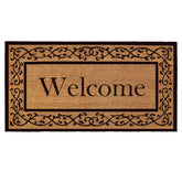 Calloway Mills welcome doormat with three-by-six size and durable coir for heavy foot traffic