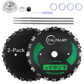 CALPALMY 9-inch brush cutter blade set for universal compatibility and smooth trimming