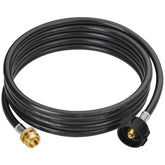 CALPOSE 12ft propane adapter hose connects 5-40 lb tanks to 1 lb appliances for flexible fuel options.