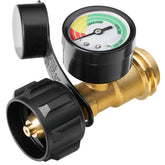 CALPOSE propane gauge brass body for reliable readings in any weather