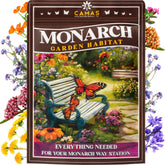 CAMAS Pollinator Monarch Kit with milkweed seeds for monarch habitat and caterpillar growth.