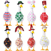 CAMDUCK Valentine’s Day goose hat and bandana add festive lawn charm