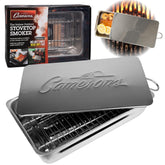 Camerons stovetop smoker assembly with rack and drip pan ready for smoky meals