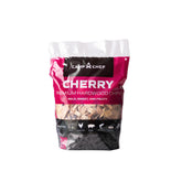 Camp Chef Premium Hardwood Chips cherry package enhances authentic smoke flavor.
