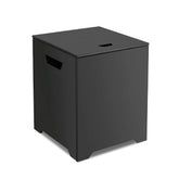 CAMPLUX propane tank cover table conceals a 20 lb tank for a tidy outdoor setup.