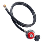 Canamax 4ft regulator hose assembly with gauge for precise outdoor propane control