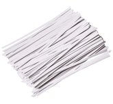 CandyHome 6-inch twist tie with white paper coating for durable bag sealing.