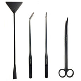 Capetsma aquarium tweezers 5in1 set with straight tip for precise plant handling