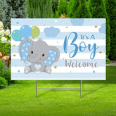 Capoda it's a boy yard sign with stake for outdoor announcements