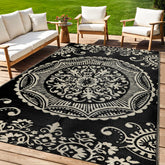 Capslpad outdoor rug 5x8 waterproof protects feet outdoors.