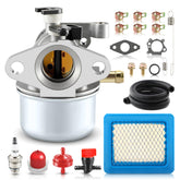 Carbhub carburetor replacement assembly for mower maintenance
